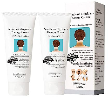 Creme Für Acanthose Nigrikaner Mit Milchsäure, Dark Spots Corrector Creme Remover, Acanthosis Nigricans Therapie Creme, Entfernung Von Hyperpigmentierung Für Dunkle Körperteile (2 Stöcke)
