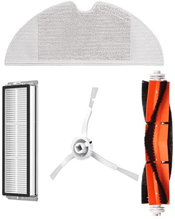 ALPGEN Accessoires d'aspirateur lavables/Fit for Xiaomi Mi Robot aspirateur-vadrouille Mijia 1C Robot Nettoyeur Brosse crépine Lixiviation Tissu Ensemble de Robot de Balayage (Color : Set)