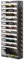 Senhoglb 13 Fächer zeitungshalter Wand Metall A4 Zeitschriftenhalter Wand Dokumentenablage Hängeregister Zeitschriftenständer Flyerhalter Prospektspender mit 12 Fächern und 1 Tablett, Schwarz