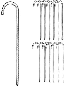 Ferropro J-Hering Bodenanker Camping 6 Stück