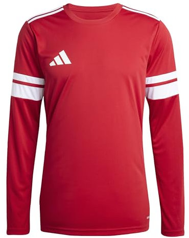 adidas Men's SQUADRA25 Jersey Long Sleeve, Team Power red 2/White, M