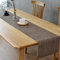 Annauiy Tischläufer Modern Braun,30 X 180cm ,PVC Tischläufer Abwaschbar Hitzebeständig und rutschfest, Frei Schneidbar,Perfekt für Esstisch Restaurant Holztisch