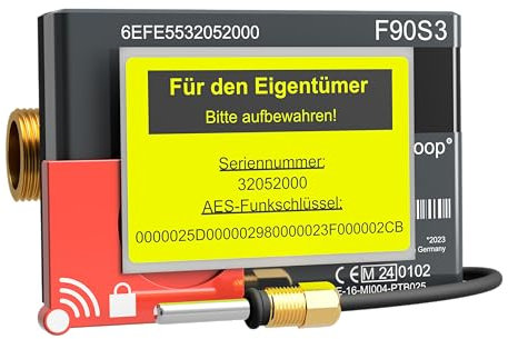 Funk-Wärmezähler Elster F90S3 Qp0,6 DN15 110mm Flügelrad mit integriertem Funk (wireless M-Bus, OMS) und Funkschlüssel Eichung 2024 gültig bis 2030 fertig Vorkonfiguriert