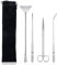 Aquarium long Tweezers Scissors Spatula Tool Set,4 in 1 Anti-Rust Aquatic Plant Aquascaping Tool,Anti-Rust Fish Tank Starter Kits for Aquarium Plants Clean Fish Tank Aquascape Tools Sets