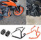 Midimttop Motors chutz autobahn crash bar motorrad rahmens chutz stoßstange für K&T&M Duke 200(2020-2024) Duke 250 Duke 390 DUKE390 (2017-2023) Zubehör (Orange)
