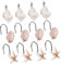 PHENOFICE 12piezas Ganchos Creativos para Cortinas De Baño Forma Estrella De Mar Ganchos Inoxidable Decoración para Baño Moderno Y Tradicional