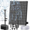 Biling Solar Water Fountain 20W, Solar Fountain Pump with 320GPH Flow Adjustable, Fountain with Various Nozzles Accessories For Waterfall, Ponds and Outdoor Garden