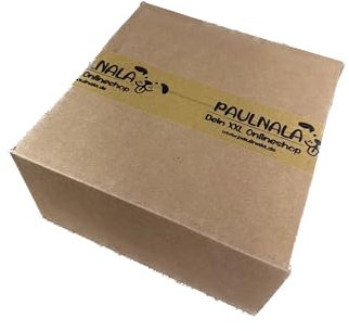 Versandkarton 25 Stück – 200x200x100mm (20x20x10 cm) – Stabiler brauner Faltkarton für Warensendungen, Lagerung & Versand – Robuste Kartonage in verschiedenen Größen