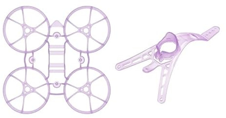 ZDANYA Für BETAFPV Meteor65 Air Bürstenlosen für Whoop 65mm FPV Rahmen KIT PP Material 1S Lipo 0702/0802 Motor für FPV RC Quadcopter Drone(Purple Canopy Frame)