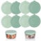 8 pack for Gü PotsSilicone Sealing Lids Lid Compatible with Gu Puds Cheesecake Jars reusable lids for gu pot lids for gu pots for gu jar (Jars not included)
