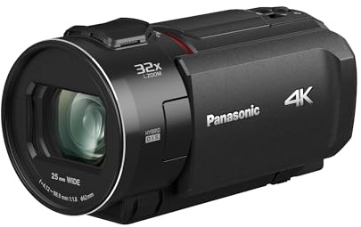 Panasonic HC-VX1 4K Camcorder 24X LEICA DICOMAR Lens 1/2.5 BSI Sensor, Three O.I.S. Stabilizer Systems HDR Mode Wireless Multi-Camera Capture Black (Renewed)