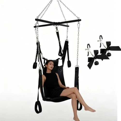 Hanging Sex Swings for Adults Couples Sex Swings for Adults Couples Ceiling with Tripod Woman Swing Bedroom Pleasure Woman Quick and Easy Installation,#7