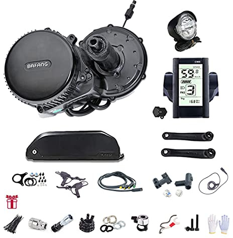 BAFANG Mid drive Motor with Battery 48V BBS01B BBS02B BBS03B G340 Uart/CAN Motor with Optional E-Bike Display Custom E-Bike Conversion Kits for BB68-120mm Mountain Bike