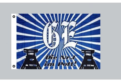 Everflag Flagge 90 x 150 : Gelsenkirchen Sonne die Nr.1 im Pott