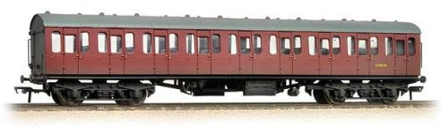 Bachmann Branchline 34-608 BR Mk1 Suburban Second Open Crimson Weathered