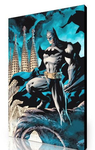 Großer Kunstdruck auf Leinwand Batman-Motiv, 76,2 x 51,8 cm, DIN-A1