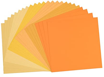 Vaessen Creative Florence Scrapbook-Papier 216 g 12x12-x24 Blatt-Multipack, gelb, Paper, multicolor, 30.5 x 30.5 x 0.7 cm