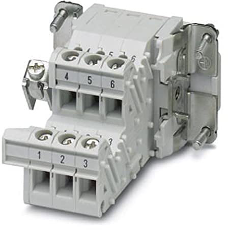 PHOENIX CONTACT HC-B 6-A-UT-PER-F Klemmenadapter, 6 Polig, 83.780g, 5 Stück