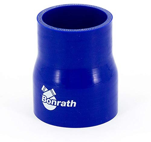 Bonrath Durite Silicone réducteur droite - Longueur: 76mm - Ø76>70mm, Blue