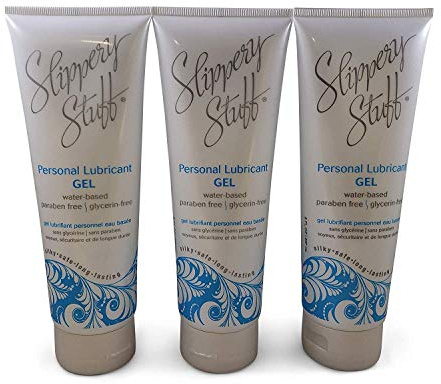 Slippery Stuff Water-Based Longlasting Personal Lubricant Gel, 8 oz (3 Pack)