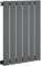 iBathUK Apex Horizontal Radiator, Single Flat Panel Radiators, 600x456mm Slim Radiator for Bathroom,Kitchen,Living Room - Anthracite