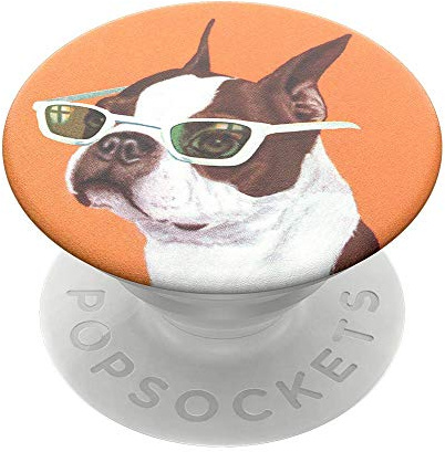PopSockets PopGrip - Hopfällbar Stativ och Grepp för Smartphone och Surfplatta med en Swappable PopTop - Ginger