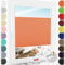 Schuette® Plissee mit Bohren zum Anschrauben ● Premium Kollektion: Sunset (Orange) ● 160x230cm (Breite x Höhe) ● Suprafix Faltrollo Befestigung ● Bequeme Rollo Montage inkl. Video