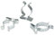 WITTKOWARE Tool Clips, Federklemmen aus Federstahl, verzinkt, geschlossen, Spannbereich Ø 25-27mm, 10 Stück