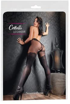 Cottelli LEGWEAR Strumpfhose-25102431641 Strumpfhose Schwarz 5