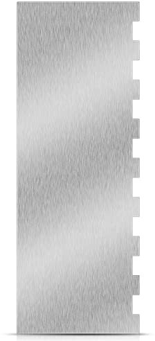 9 Pouces Grattoir à Gâteau Patisserie en Acier Inoxydable Gâteau Glaçage Lisse Peigne à Gâteau Lisseur de Gâteau Rayures de Bord Double Face Outils de Modelage de Gâteau Raclette de Gâteau
