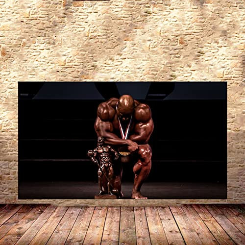 Kevin Levrone Poster Kraftprotz Bodybuilding Poster Trainings Poster Haus Fitness Deko Mann Übungs Motivzitat Gemäldedrucke Inspirierendes Wand Bilder Gym Poster 0318192
