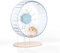 Bucatstate Hamsterrad, 26cm Laufrad Hamster Leise Hamster Spielzeug Transparent, rutschfeste Laufscheibe für Totoro Mouse Eichhörnchen Chinchillas Kleintier Haustier（Blau）