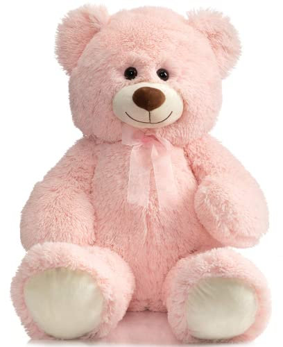 BEJOY 90cm Teddybär Stofftier Plüschtier Großes Liebesgeschenk Kuscheltier für Freundin und Kinder 36inch Teddybären, Rosa