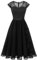 Wedtrend Cocktailkleid Damen Elegant für Hochzeit Kleid Festlich Damen Abendkleid Elegant WT0212 Black M