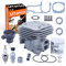 Mtanlo 50 mm Zylinder, Kolben, Zündkerze, für Husqvarna 365 X-Torq 372XP X-Torq Öldichtung, Zylinder, Kolben, Sicherungsring, Ansaugstutzen