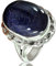 Genuine Blue Sunstone Oval Ring, Pure 925 Sterling Silver Statement Ring, Adorable Ring, Delicate Ring, Solitaire Ring, Wedding Gifts for Women (Blue Sunstone, Size 8)