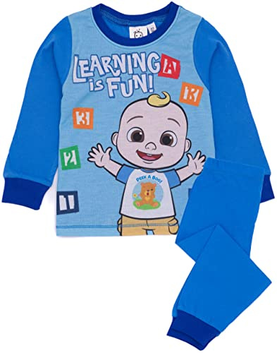 CoComelon Boys Long Sleeve Pyjamas | Character Lounge Pants and T-Shirt PJ Set | Kids Clothing PJs Pajama Loungewear Nightwear | Cosy Gift Merchandise