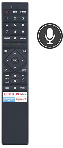VINABTY Telecomando vocale sostitutivo adatto per ERF3A72 Hisense TV 50U7QFTUK 55U7QFTUK 65U7QFTUK ERF3B72H ERF3A72 ERF3C72H ERF3A70 ERF3C70H 50U7QF 50U71QF 50U72QF 50U7QFTUK 55U7QF 55U71QF