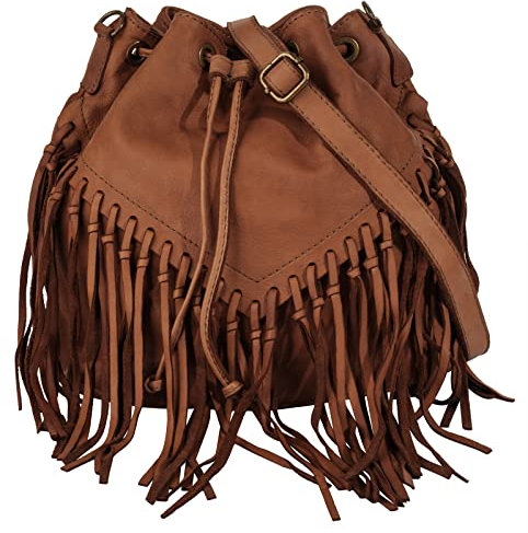 Samantha Look Shopper Echt Leder Damen | Made in Italy, Flexible Umhängetasche, Verspieltes Design | 021783