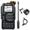 Wurui TXQ K5 walkie talkie two way radio dual band for adults uhf communication cheap professional skiing hunting guide teams intercom long range distance (K5 with programcable)