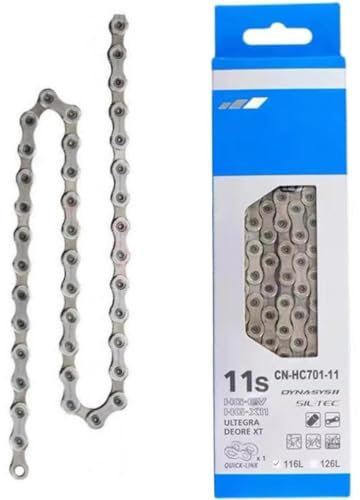 Bike Chain Bicycle, HC701 11 Speed MTB Chain Road Bike Chain 116 Links Mountain Bike Road Bike Chain with Quick Link Connector