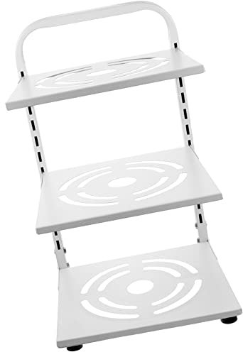 Kichvoe Organizador De Ollas Ajustable Carbono Soporte Para Utensilios De Cocina Estante Multifuncional Para Almacenamiento El Hogar Para Cocinas y Gabinetes