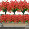 16 Bündel Künstliche Blumen Outdoor,Künstliche Kunstblumen UV Beständige Plastikblumen Deko Blumenstrauß für Aufhängen von Pflanzgefäßen, Veranda, Vase, Garten,Balkonkasten