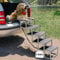Upgraded Dog Steps for Car, 5 Steps Dog Car Stairs for Medium and Large Dogs, Portable Folding Pet Steps for Vehicles, Trucks, Non-Slip Lightweight Pet Ladder