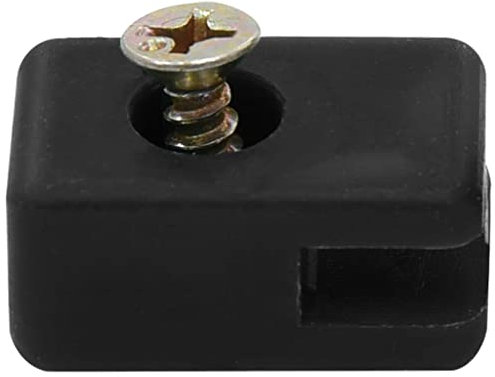 Homgoday Spanndrahthalter Set - Anthrazit Kunststoff, für Spanndrähte bis 4mm, perfekt für Maschendrahtzaun, 100 Stück Model144506