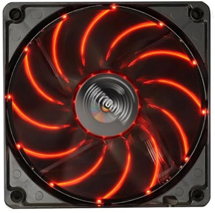 Flashing silver red desktop computer case LED fan 12cm air-cooled water-cooled fan