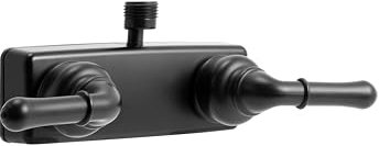 Dura Faucet DF-SA100C-MB RV Inverseur de vanne de robinet de douche avec poignées classiques (noir mat)