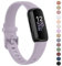 YLK Armband Kompatibel mit Fitbit Inspire 3 Armband für Damen Herren, Klassisches Silikon TPU Armbänder Sport Verstellbares Ersatzarmband für Fitbit Inspire 3 Uhrenarmband, Taro Lila