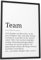Papierschmiede® Definition: Team, 30x40 cm, Bild Geschenke für Kollegen, Poster für Büro Deko Geschenke für Mitarbeiter zu Beförderung, Jubiläum, Abschied oder Weihnachten, ohne Rahmen