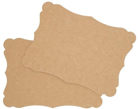 DIN A6 Vintage Karten Set Blanko zum Basteln und Selbstgestalten 300 g/m² Kraftpapier Graspapier Tonkarton Fotokarton (Kraftpapier 300g/m², 50 Karten)